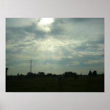 Brillo de Sun abajo Impresiones