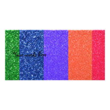 Brillo del arco iris tarjetas fotográficas 