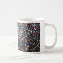 Brillo del confeti taza