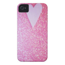 Brillo del corazón iPhone 4 Case-Mate funda