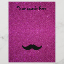 Brillo del rosa del bigote tarjetas publicitarias