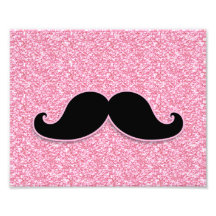 BRILLO NEGRO FEMENINO DEL ROSA DEL BIGOTE IMPRESO ARTE FOTOGRÁFICO
