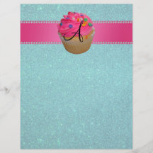 Brillo rosado de la turquesa de la magdalena del m tarjetas publicitarias