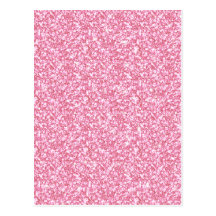 Brillo rosado femenino impreso tarjetas postales