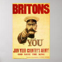 Británico le quieren, kitchener del señor impresiones