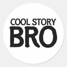 Bro fresco de la historia pegatina