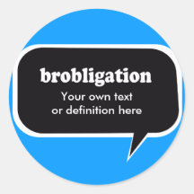 BROBLIGATION PEGATINAS REDONDAS