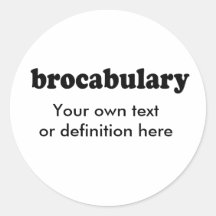 BROCABULARY PEGATINA