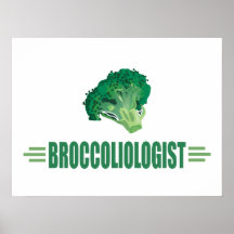 Bróculi divertido posters