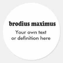 BRODIUS MAXIMUS PEGATINA REDONDA