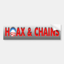 Broma y cadenas antis de Obama Etiqueta De Parachoque