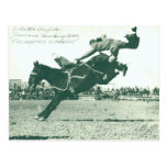 Bronc Bucking famoso cinco minutos Tarjeta Postal