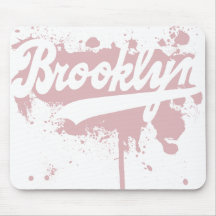 Brooklyn pintó Mousepad rosado Alfombrillas De Ratones