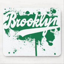 Brooklyn pintó Mousepad verde Tapete De Ratón