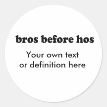 BROS ANTES DE HOS PEGATINAS REDONDAS
