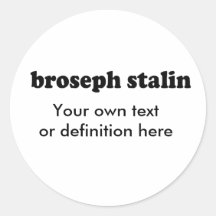 BROSEPH STALIN PEGATINAS REDONDAS