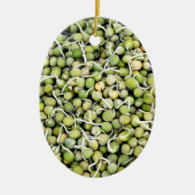 Brotes de los guisantes ornaments para arbol de navidad