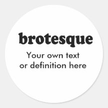 BROTESQUE ETIQUETA