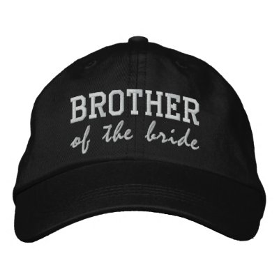 Brother de la novia/del novio gorras bordadas