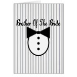 Brother de la novia tarjeta