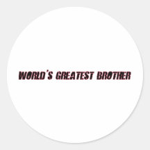 Brother más grande del mundo etiqueta