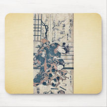 Brother y hermana por Ishikawa, Toyonobu Ukiyoe Tapete De Ratón