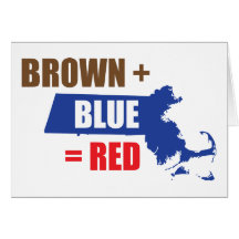 Brown + Azul = rojo Felicitacion