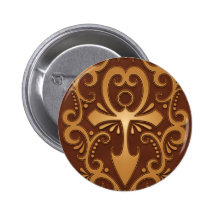 Brown de oro Ankh tribal Pins