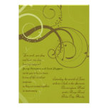 BROWN/invitación VERDE OLIVA del BODA