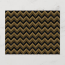Brown oscuro y modelo de zigzag negro tarjeton