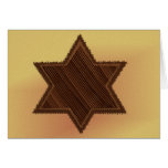 Brown Star of David Cards