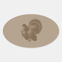 Brown Turquía Colcomanias Ovaladas