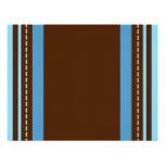 Brown y fondo azul comunicados personales 