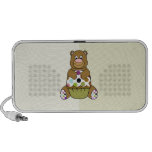 Brown y oso verde de Polkadot Notebook Altavoz