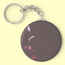 Brown y plantilla customizeable del rosa llaveros