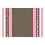 Brown y rosa comunicado personalizado