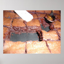 brownie del chocolate impresiones