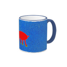 Brudolf la taza del reno de la nariz de Brown