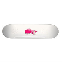 Bruja bonita rosada monopatín personalizado