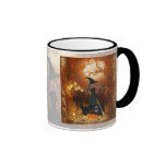 Bruja de Halloween del otoño Taza De Café