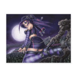 Bruja de Halloween - estilo de Manga tarjetas postales