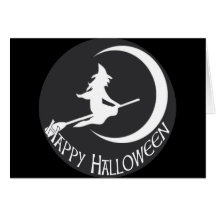 Bruja de Halloween Felicitaciones