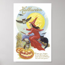 Bruja de Halloween Posters