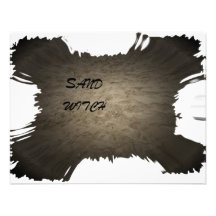 Bruja de la arena invitación personalizada