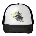 Bruja de la luna del vuelo gorros bordados