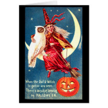 Bruja de la luna tarjetón