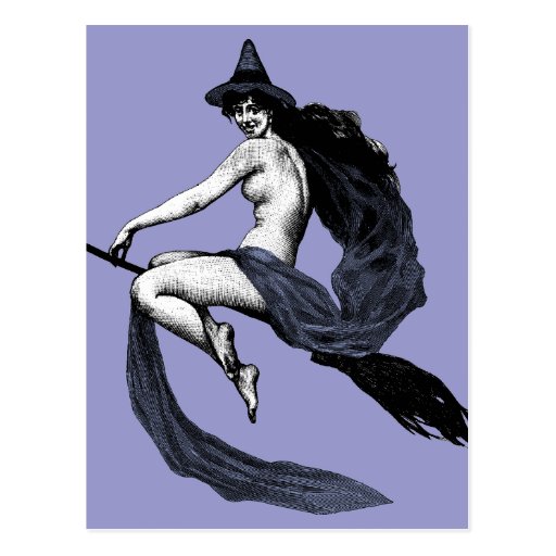 Bruja del vintage postal