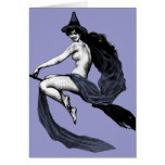 Bruja del vintage tarjeta