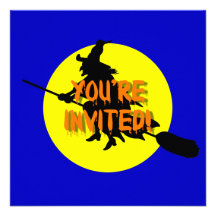 Bruja Halloween Invitación Personalizada