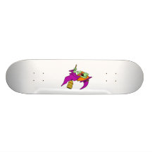 Bruja que cacarea en la escoba patinetas personalizadas
